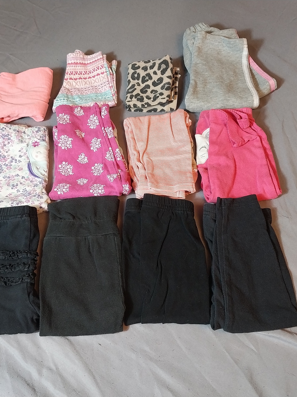 OshKosh & Carter's Toddler Girls Leggings & Pants Bundle #B2